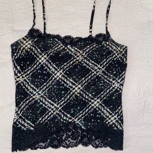 Body by Victoria multi colored silk cami.